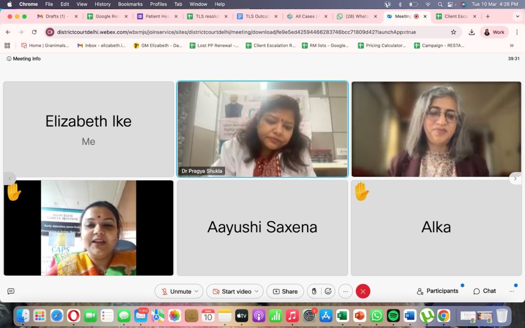 Oral Health in Cancer Care Awareness Webinar Delhi State Cancer Institute